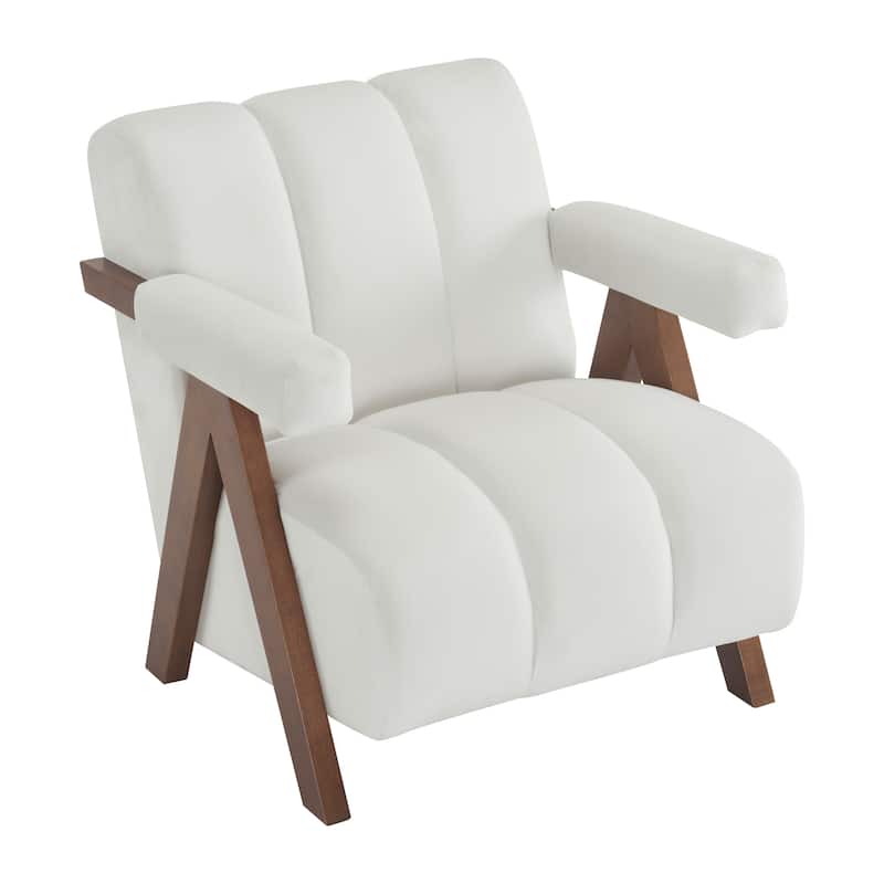 Delani Mid Century Upholstered Accent Chair by Christopher Knight Home
