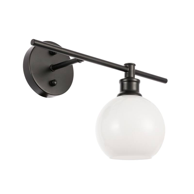 Collins 1-Light Glass Right Wall Sconce - 14.7/9.8