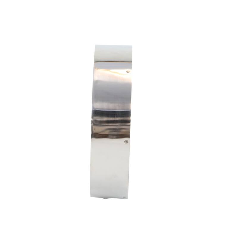 Silver Stainless steel Natural Wall Clock, 12 x 12 x 3 - 12 x 3 x 12 - 12 x 3 x 12