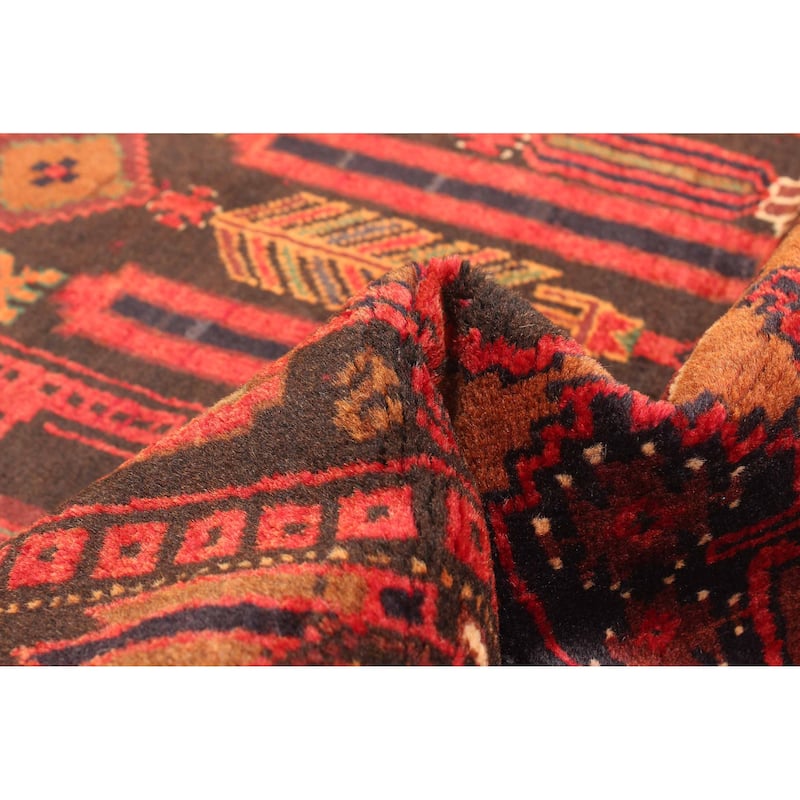 ECARPETGALLERY Hand-knotted Teimani Dark Brown Wool Rug - 3'0 x 4'8