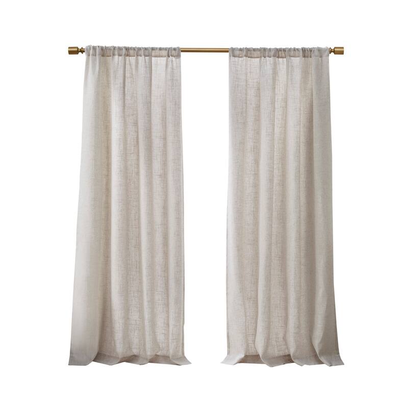 Madison Park Suvi Linen Blend Light Filtering Curtain Panel Pair
