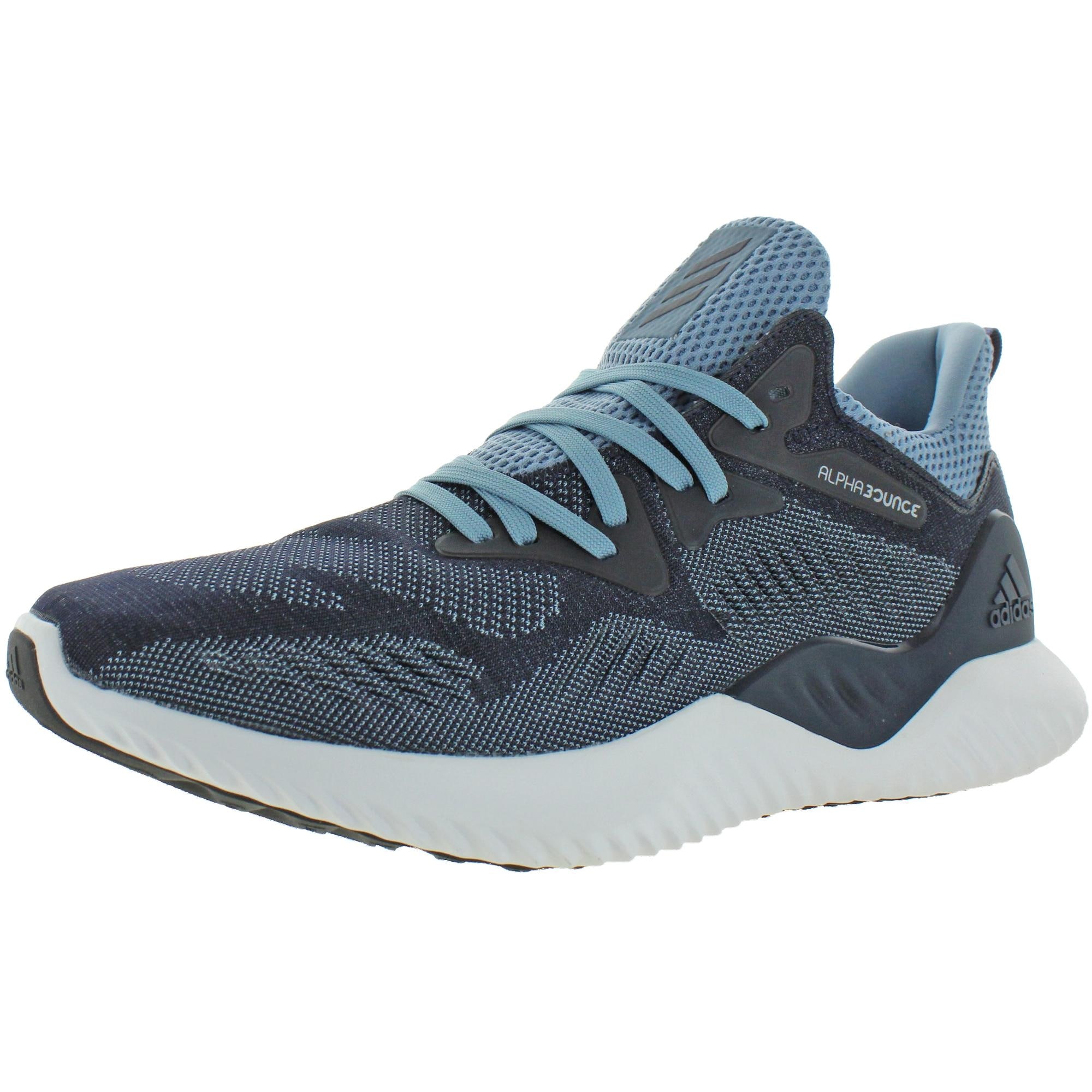 Adidas Mens Alphabounce Beyond Running Shoes Mesh Sport Blue Legend Ink 9 Medium D Overstock
