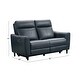 preview thumbnail 22 of 20, Abbyson Ludovic Leather Power Reclining Loveseat with Power Headrest