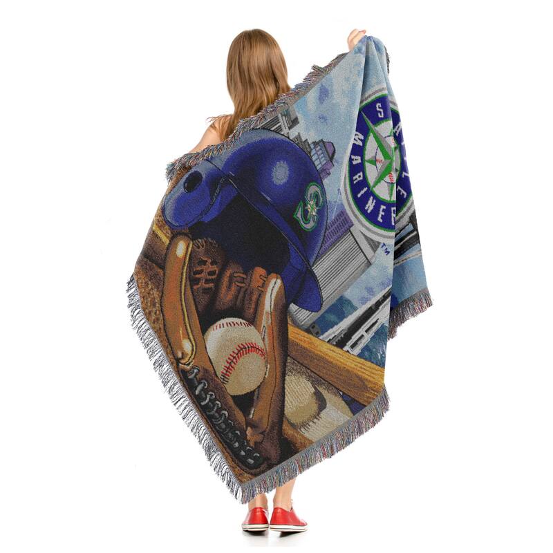 MLB Woven Tapestry Throw Blanket