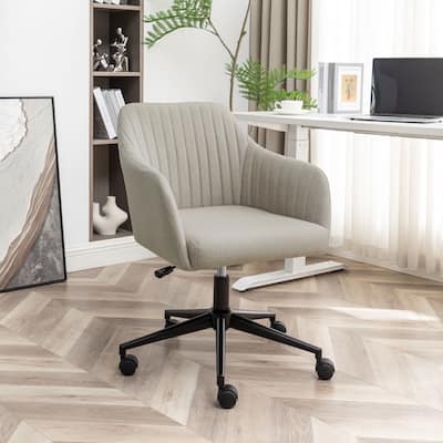 Porthos Home Elodie Fabric Office Chair with Metal Base