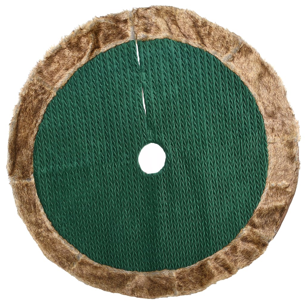 National Tree Company 48 in. Rural Homestead Collection Quilted Tree Skirt - 48 in