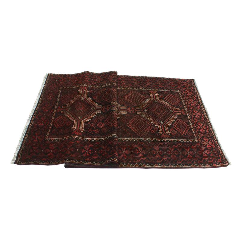 Semi Antique Debbie Rust/Charcoal Rug - 3'11" x 6'10"