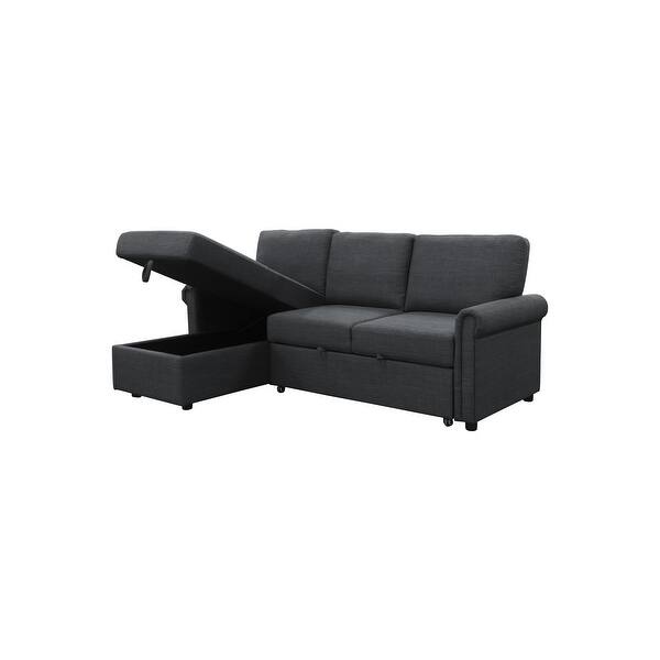Abbyson Hamilton Storage Sofa Bed And Reversible Sectional Overstock 31997945