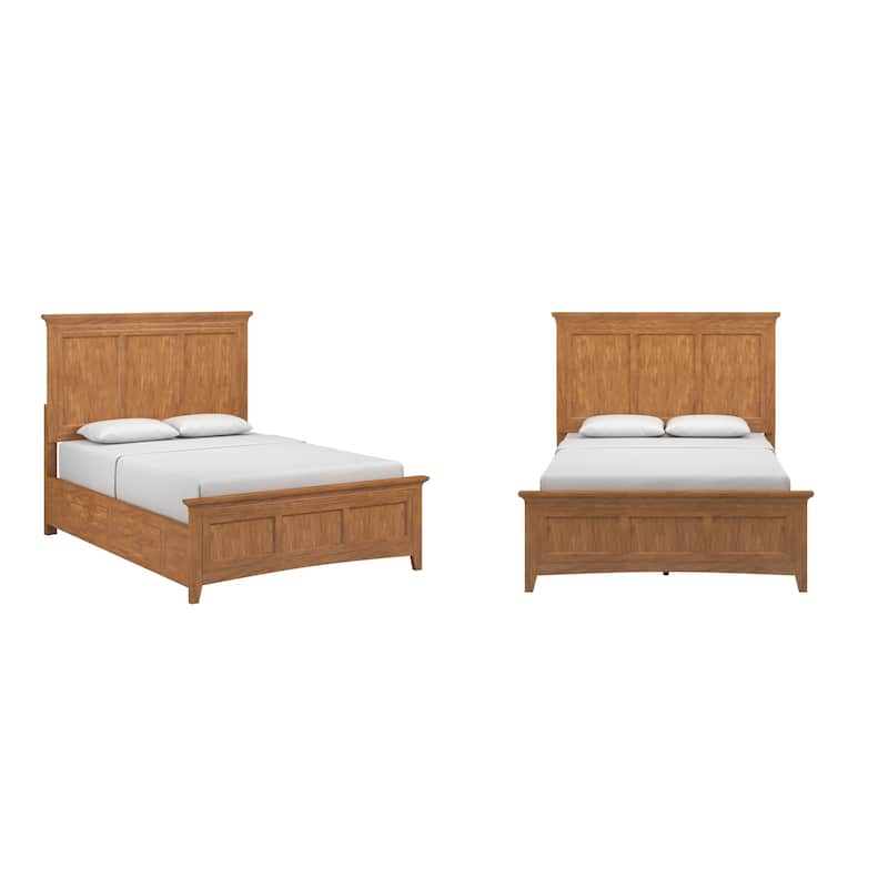 Varenna Wood Panel Platform Bed