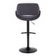 preview thumbnail 56 of 144, Silver Orchid Svellingen Adjustable Bar Stool with Rounded T Footrest - Set of 2