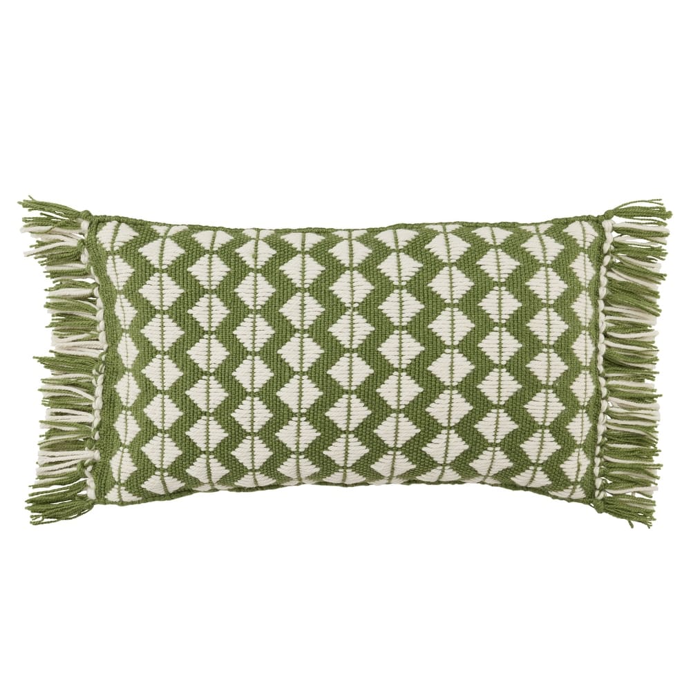 Cerulean Geometric Indoor/ Outdoor Lumbar Pillow