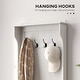 preview thumbnail 31 of 33, HOMCOM 28" 3-In-1 Entryway Hall Tree with Storage Bench, Coat Rack with Four Hooks and Shoe Storage, Gray