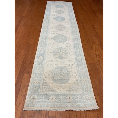 HERAT ORIENTAL Handmade Oushak Wool Runner - 2'9" x 11'1"