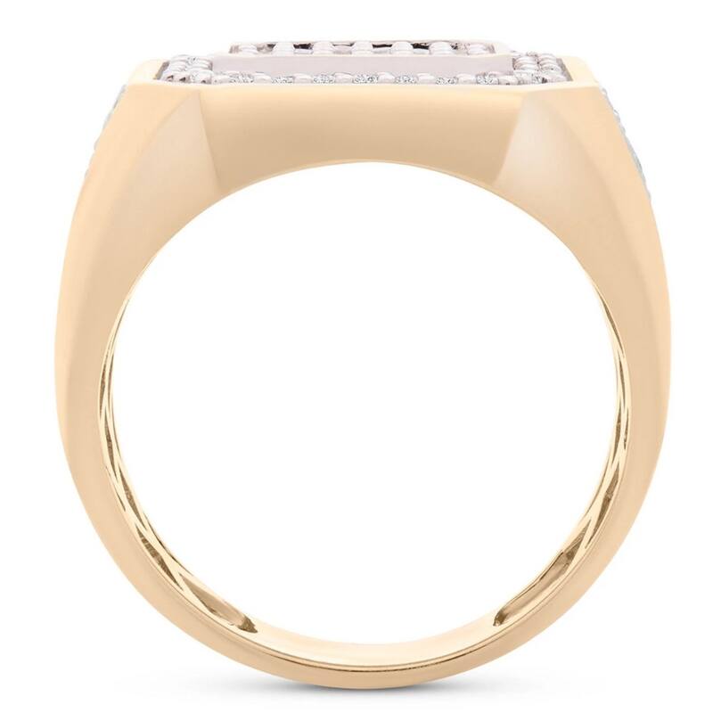 1Ct Men's Diamond Ring in Gold Lab Grown