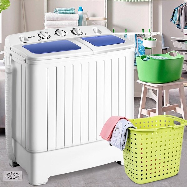 costway mini twin tub washing machine