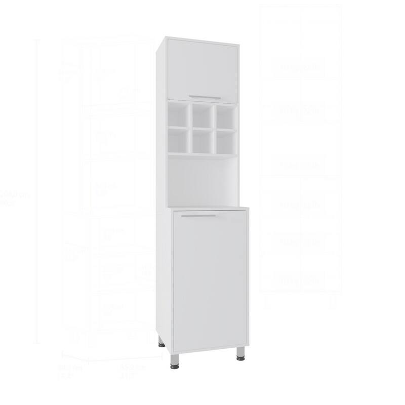 80 inch Versatile High Double Cabinet Kitchen Pantry