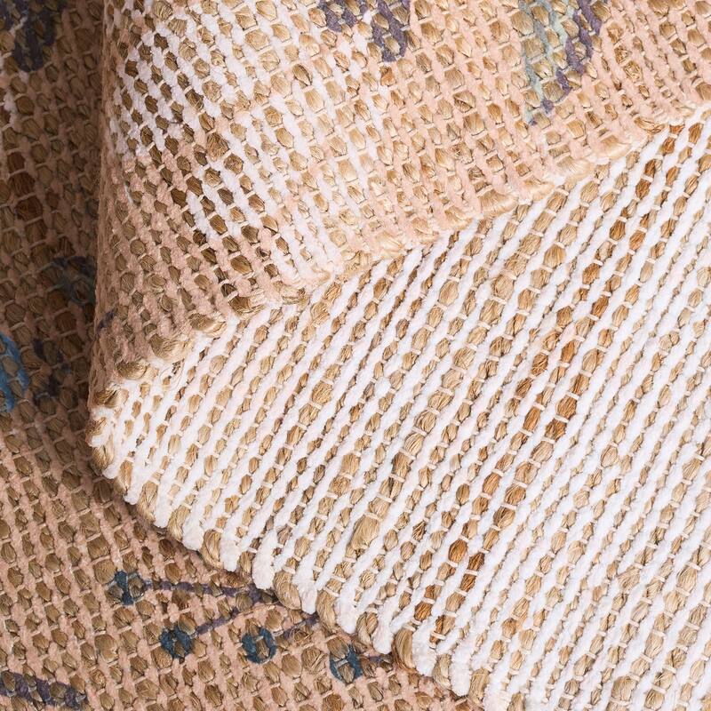 SAFAVIEH Handmade Saffron Kitty Jute & Chenille Rug