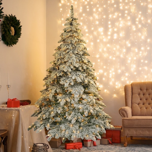 7.5ft Artificial Christmas Tree with 400 LED Lights and 1050