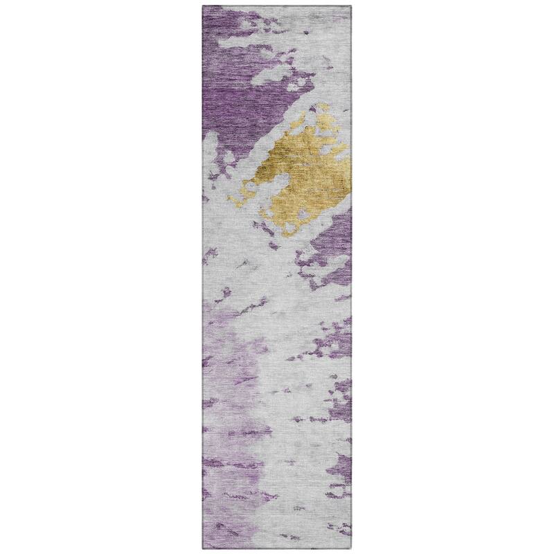 Machine Washable Indoor/ Outdoor Chantille Tie Dye Modern Rug