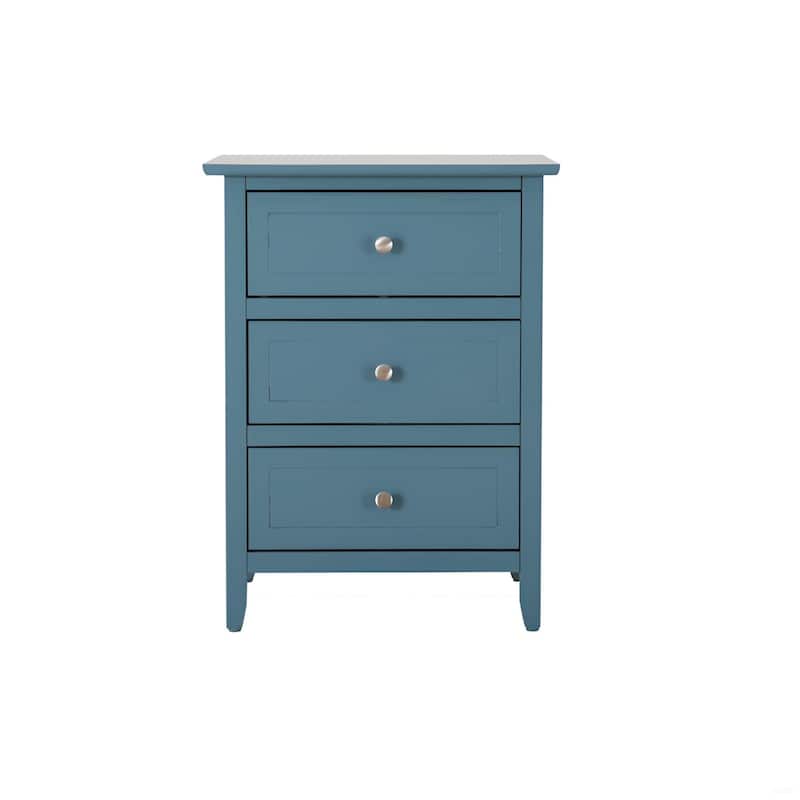 Daniel 3-drawer Transitional Wooden Nightstand