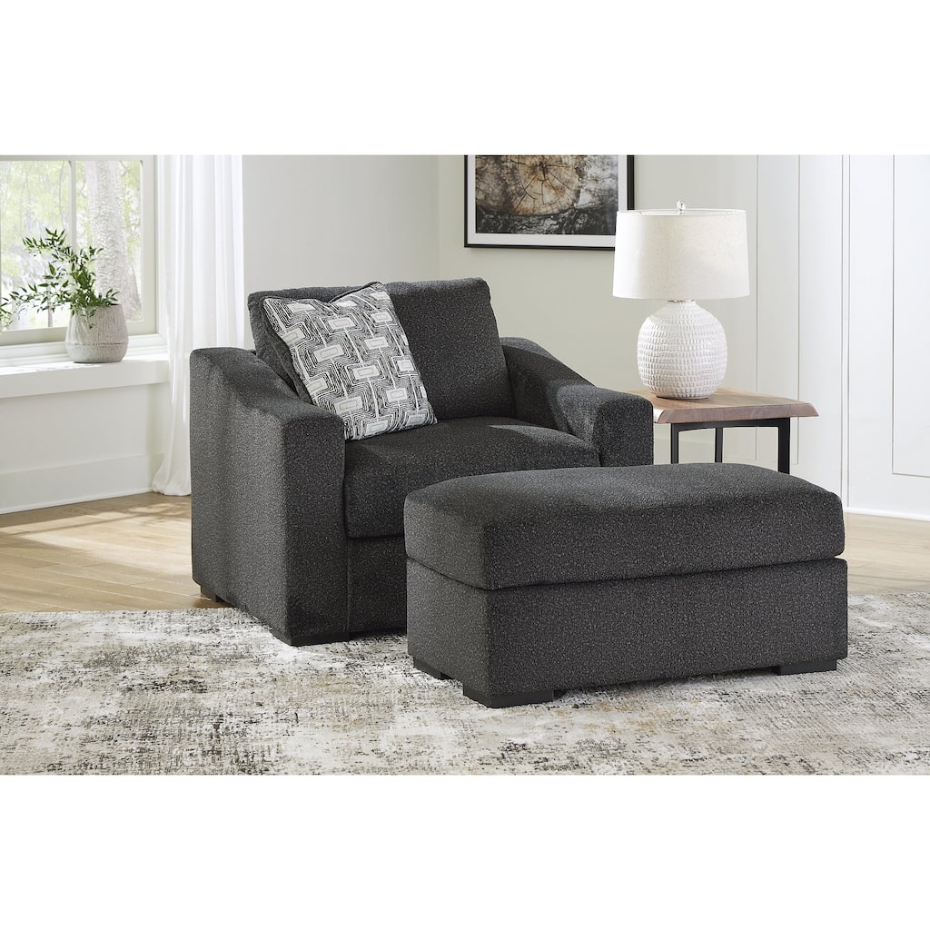 Signature Design by Ashley Wryenlynn Black 2-Piece Upholstery Package - 48"W x 40"D x 40"H