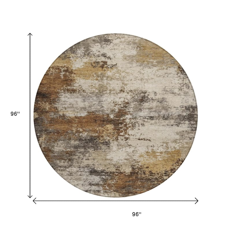 HomeRoots Abstract Transitional Rectangle Outdoor Rug