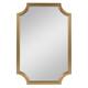 Kate and Laurel Hogan Scalloped Wood Framed Mirror - 24x36 - Gold