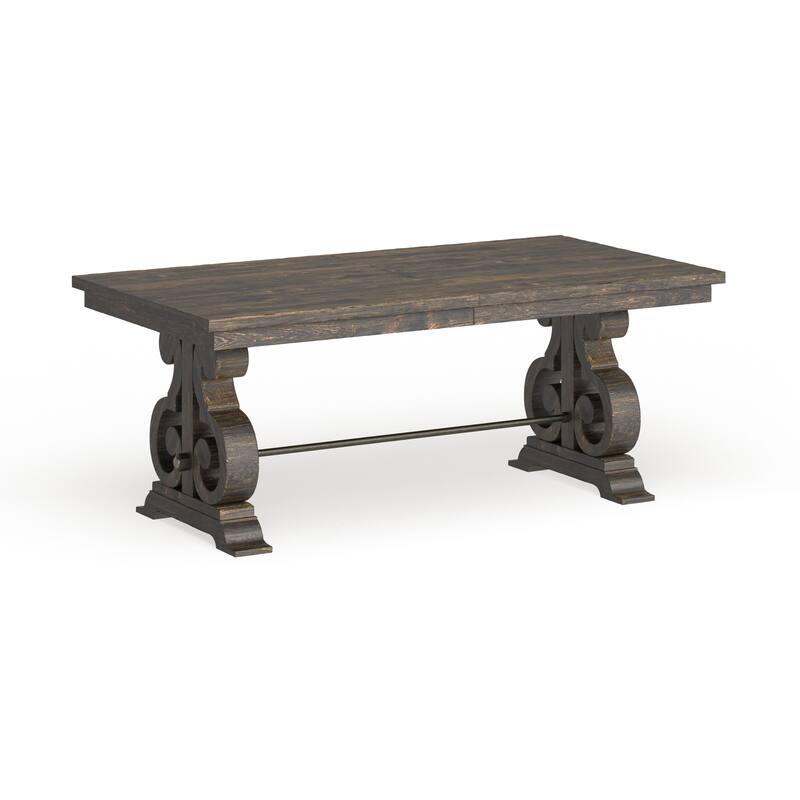Magnussen Home Bellamy Peppercorn Dining Table - 40"W x 80"D x 30"H
