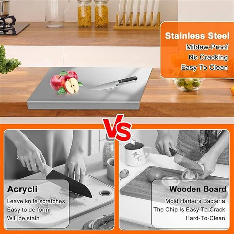 40CM*50CM XXL Double-Sided Cooking Board, Reversible Cutting Board