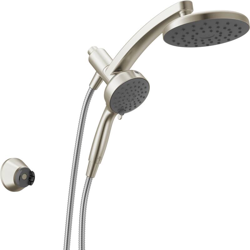 Delta 75648 PivotPro 1.75 GPM 3-in-1 Shower Head and 6 Setting Hand - Spot Shield Brushed Nickel