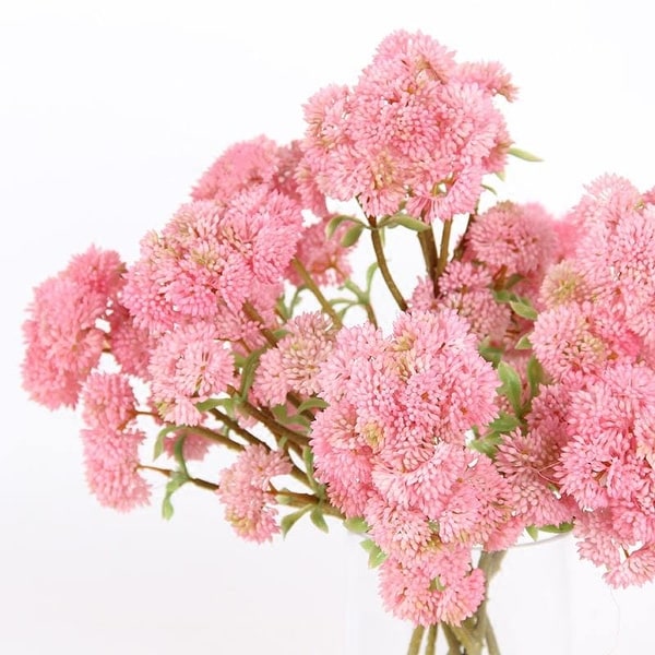 FloralGoods Artificial Irish Cauliflower Stem in Pink 13" Tall
