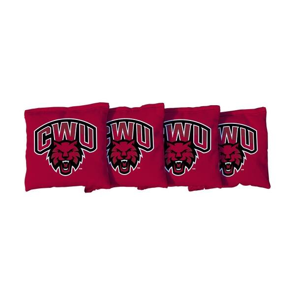 slide 2 of 3, Central Washington Wildcats Red Cornhole Bags All-Weather Resin Filled