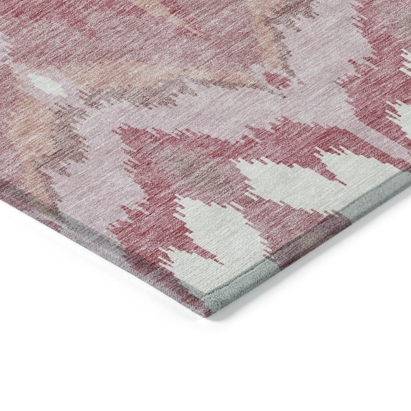 HomeRoots Ikat Transitional Rectangle Outdoor Rug