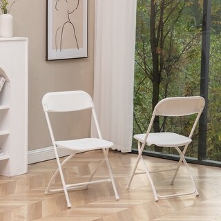 SalonMore 10 Pack Steel Foldable Outdoor Party Plastic Chairs Commercial Wedding Meeting Stackable White A25aa53d E84d 4020 A523 5a106fad3f57 1.c56e9367c71e7826b39dfde1a8ef37f2