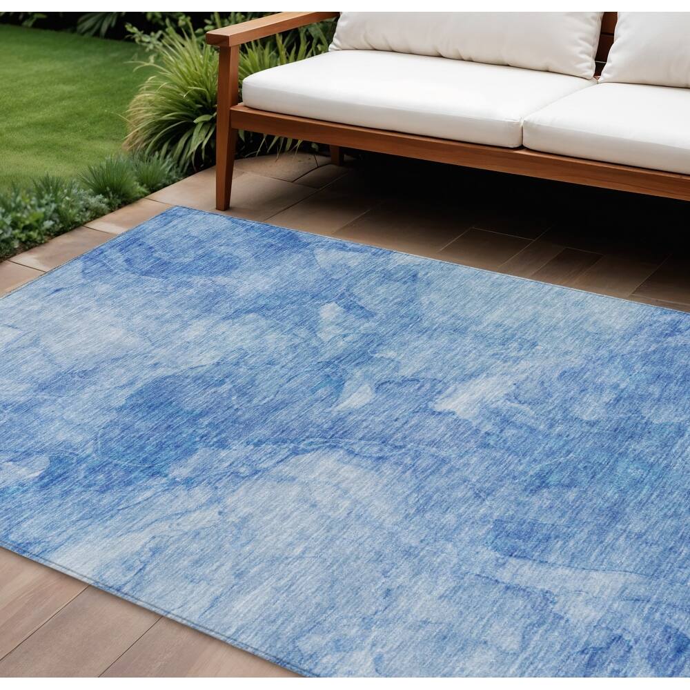 HomeRoots Nautical Transitional Rectangle Outdoor Rug