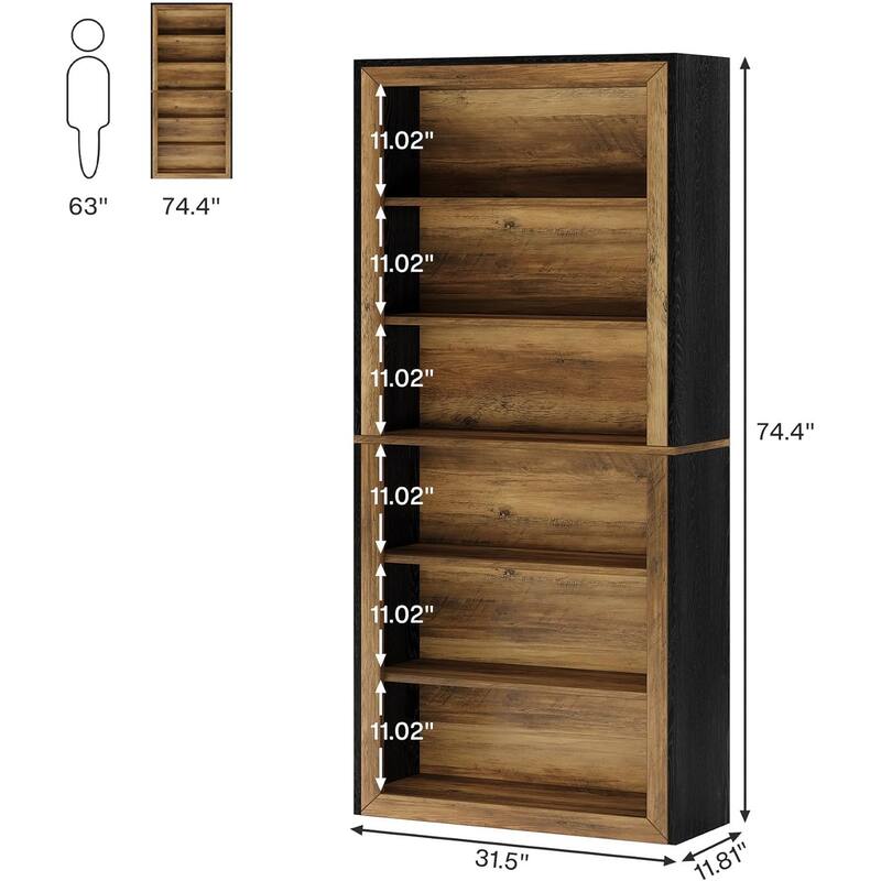 74.4'' Tall Freestanding Shoe Cabinet, Shoe Rack, Closet Storage for Entryway Living Room