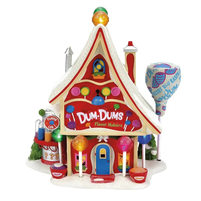 Department 56 North Pole Series Dum-Dums Flavor Makers Lighted Building - 6014521