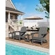 preview thumbnail 24 of 38, Folding Adirondack Chair, Outdoor Wooden Lounge Chair, Modern Lounger Adirondack Chair Ergonomic Extended Backrest