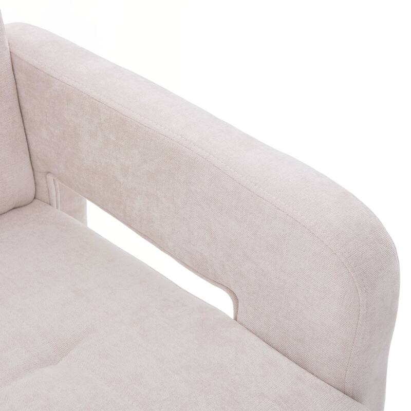 Modern Minimalist Casual Single Armchair Living Room, Bedroom, Office Area Upholstered Chair Comfortable Padded Armchair