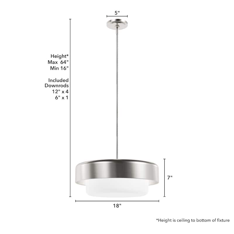Hunter Station Modern Minimalist Pendant - Mid-Century, Retro, Transitional