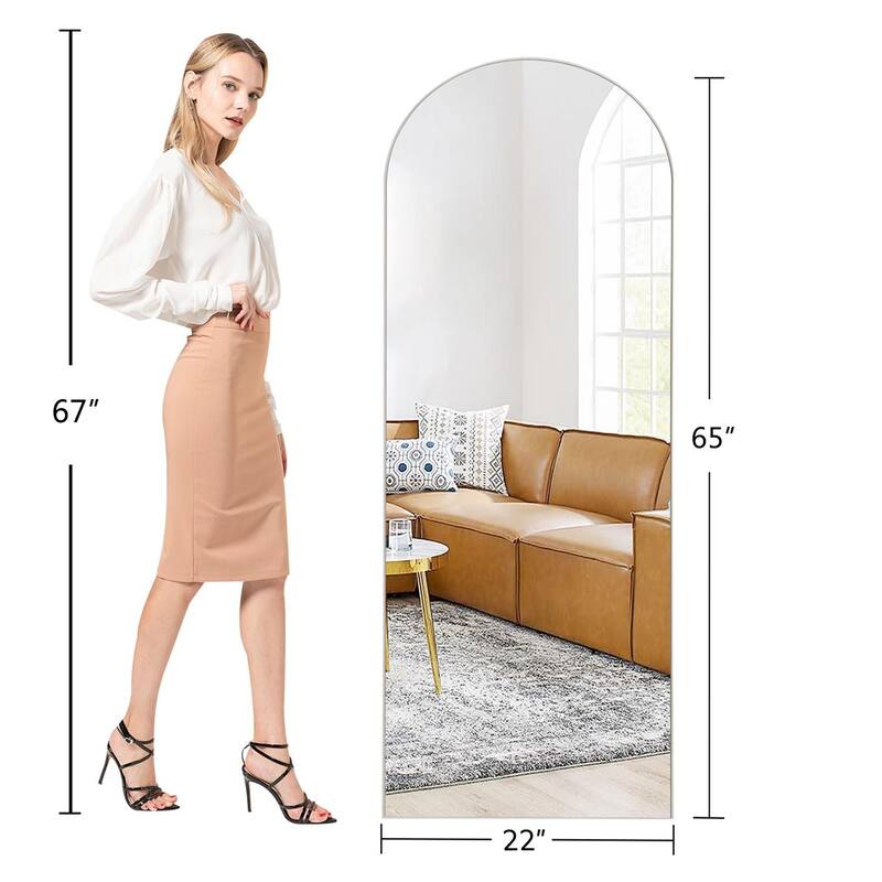 Arched Full Length Standing Floor/ Wall Mirror