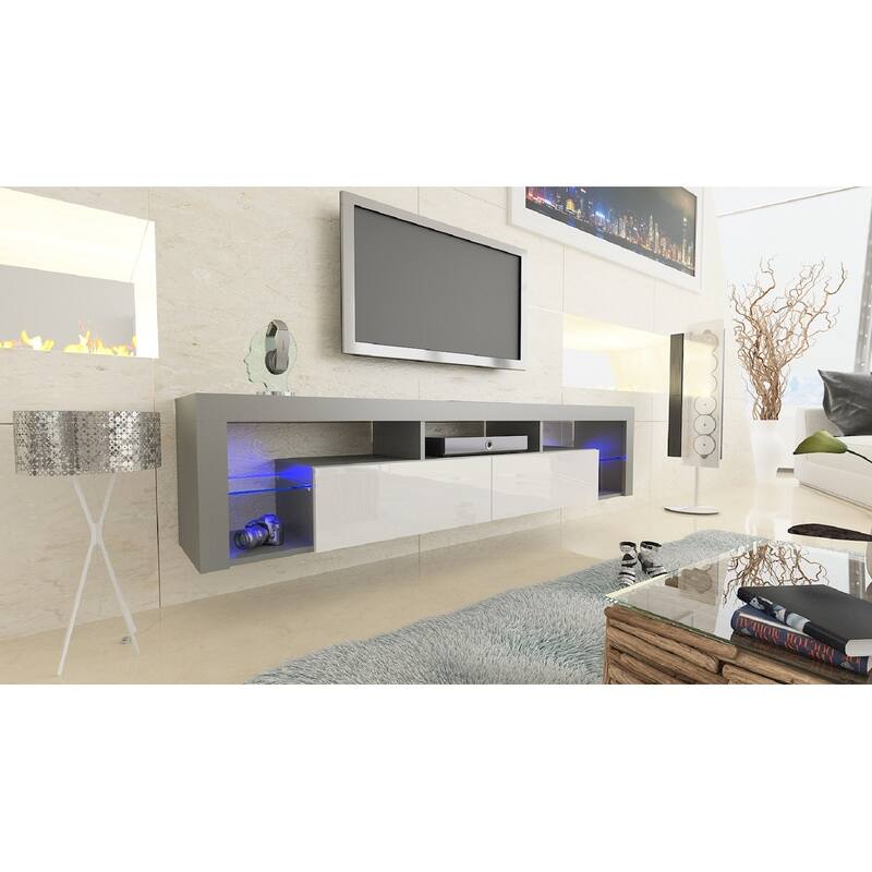 Milano 200 Wall Mounted Floating 79-inch TV Stand