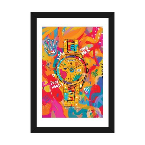 iCanvas "Rolex Friday - Hustle Hard (Tall)" by NUWARHOL