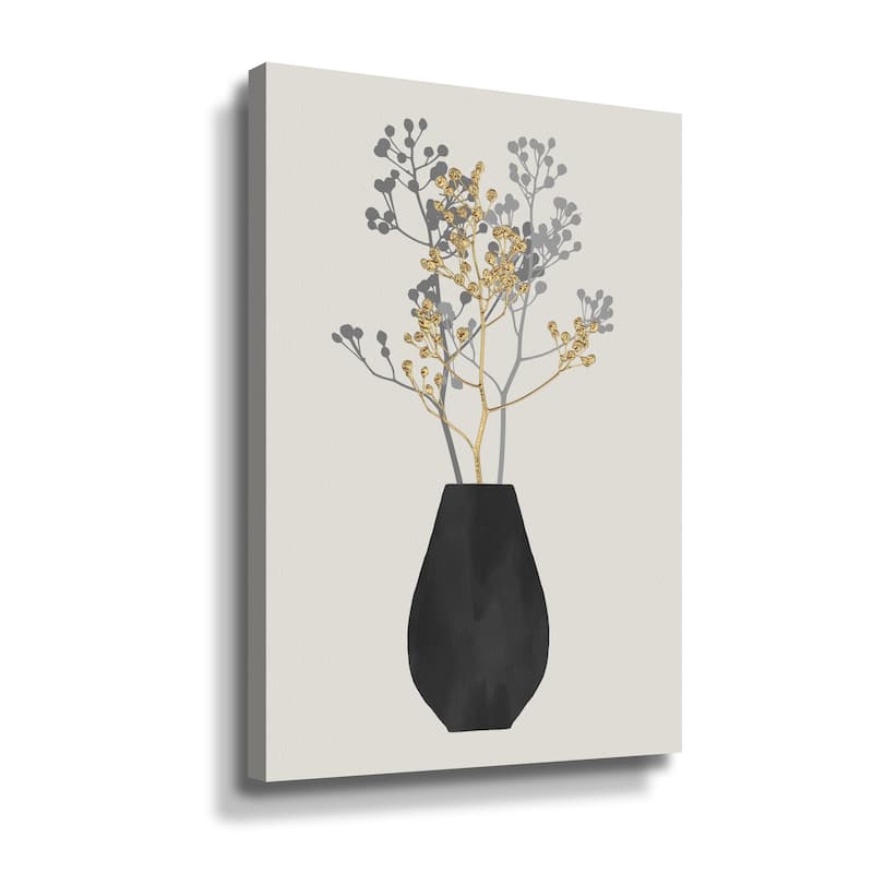 Vase With Berry Branches by Cora Niele Gallery Wrapped Canvas - Bed ...