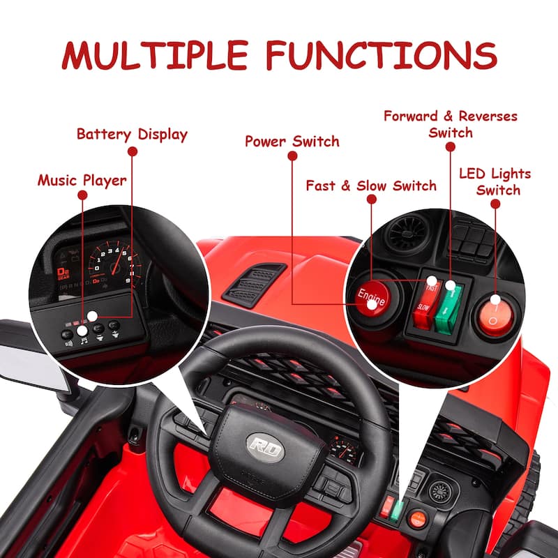 12V Kids Ride On Truck Electric Vehicle Battery Powered Car Toddles Ride On Toy
