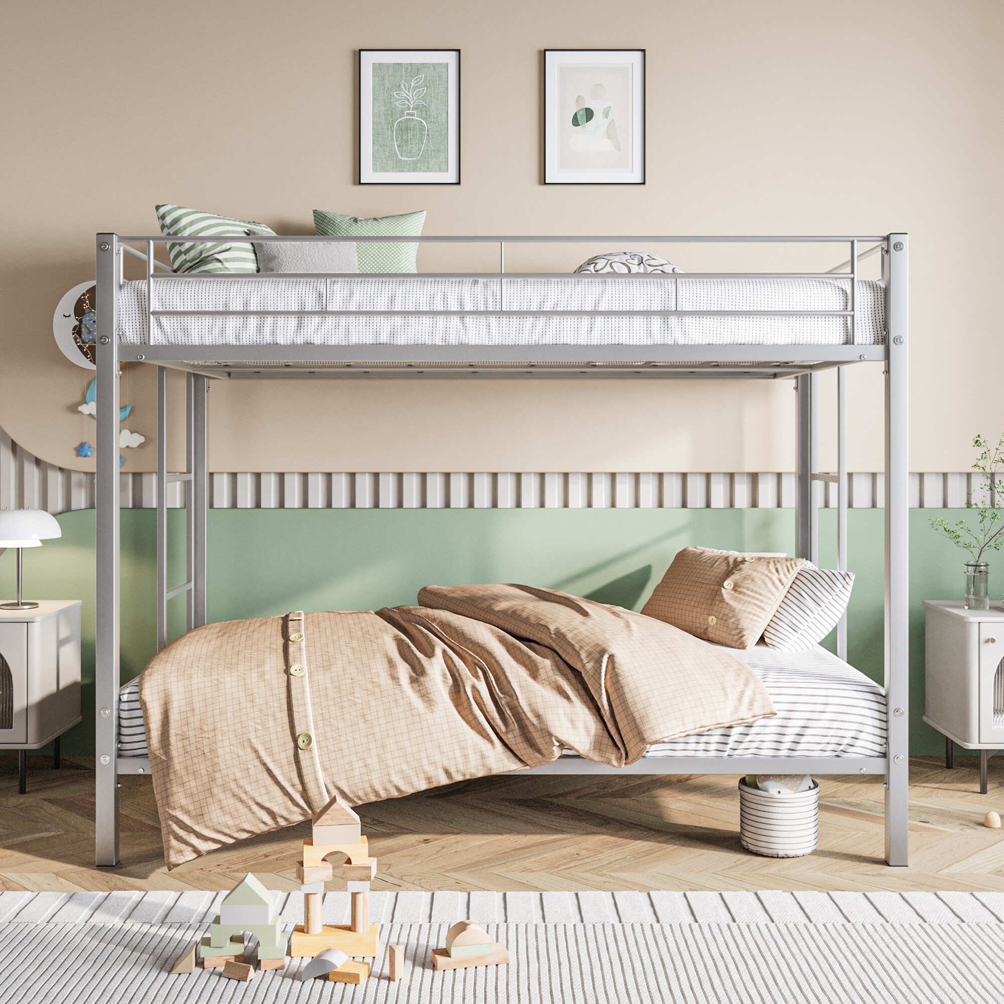 Heavy duty twin bunk on sale beds