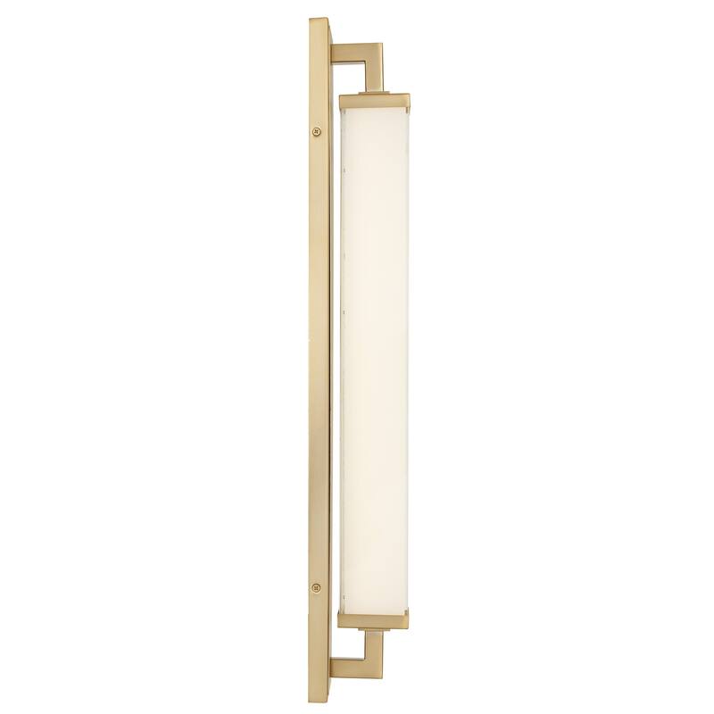 Zenith 28" Antique Brass LED Bathroom Vanity Light
