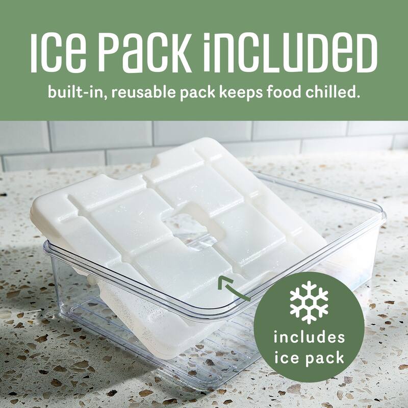 COOK WITH COLOR Snackle Box for Kids Lunch Box and Snack Container