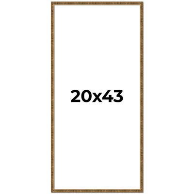 20x43 Frame Gold Solid Wood Picture Frame - Complete Modern Photo