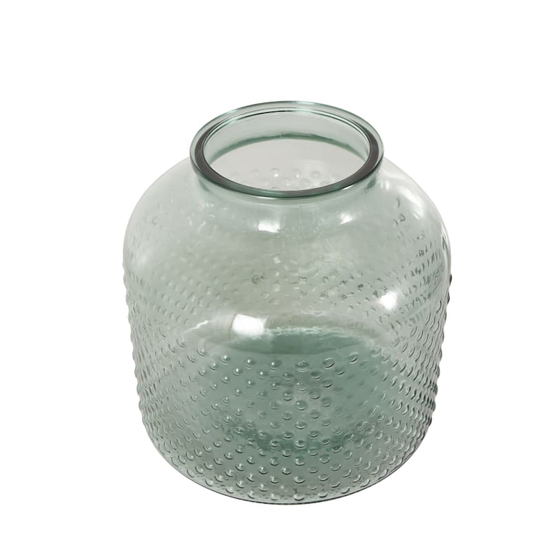 Glass Spotted Vase - Green - Roche River Decor